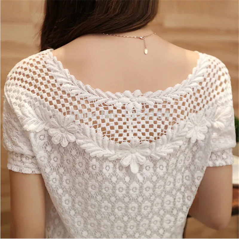 ZANZEA 2018 Autumn Blusas Femininas Plus Size 6XL White Lace Blouse Women Long Sleeve Floral Blouses Hollow Out Casual Top Shirt ZANZEA 2018 Autumn Blusas Femininas Plus Size 6XL White Lace Blouse Women Long Sleeve Floral Blouses Hollow Out Casual Top Shirt