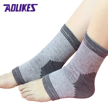 AOLIKES 1 Paar Stretch Katoen Sport Enkelbrace Ondersteuning Guard Voetverzorging Voor Fitness Yoga Running Fietsen Volleybal Wandelen
