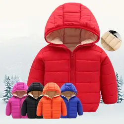Детская зимняя куртка, пальто для девочек, зимняя одежда для маленьких девочек, теплая хлопковая куртка для маленьких мальчиков и девочек