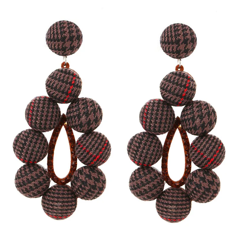 

Temperament Drop Earrings For Women Cute Yarn with Crystal European Design Dangle Earrings Brincos Femme Wholesale Price B0841