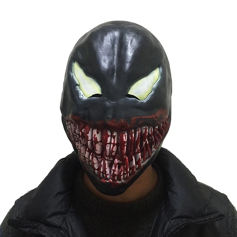 2/style Venom маска для косплея реквизит Эдварда эдида Брока темные маски Человека-паука латексный шлем на всю голову для женщин и мужчин Хэллоуин - Цвет: style 2