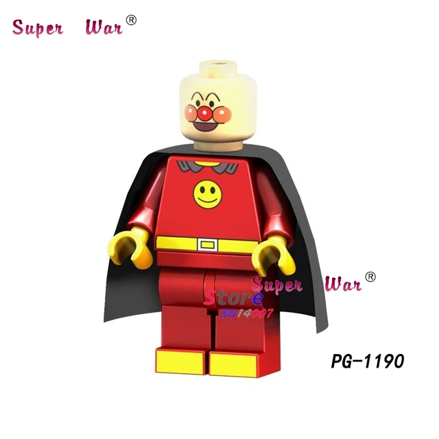 Best Price 1PCSAvengers  Zombie Anpanman One Punch-Man Cyclops Omino Snake Undead figures super heroes building block toys for children