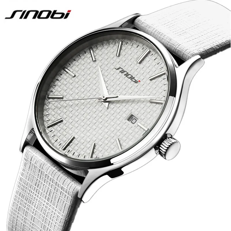

Sinobi Leather Women Watches Top Luxury Brand Fashion Quartz Watch Women High Quality Waterproof Watch Montre Feminino