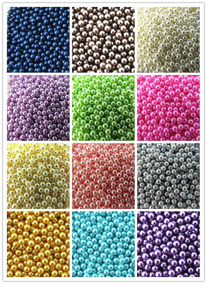 

100Pcs crystals Floating Charms 4mm mix color pearl Birthstone Charm fit fashion Living Locket