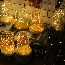 5 м 10 светодио дный светодиодная гирлянда с питанием от USB пульт дистанционного управления 8 режимов фея света для Рождества Свадьба Праздник Вечеринка украшения Гирлянда