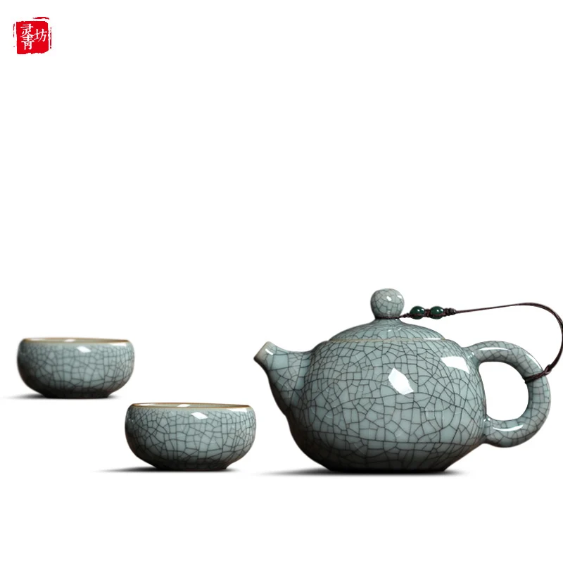 Чайный сервиз Celadon чайный из двух чашек японский kungfu китайский керамический