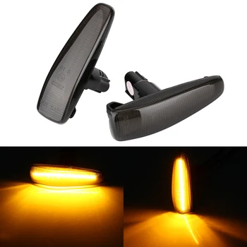 

2pcs Amber LED Fender Side Marker Turn Signal Lights Yellow 8351A001 For Mistubish Lancer EVO X Smoke LED Light
