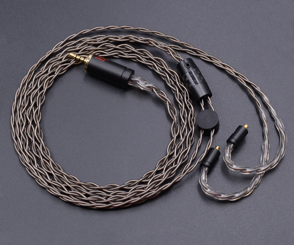 NICEHCK 2,5 мм MMCX кабель высокого качества, монокристаллический серебряный кабель для SE535 UE900 DZ9 LZ A6/A5 MaGaosi K5 NICEHCK EBX/M6