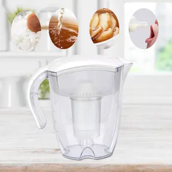 

3.5L Water Filter Jug Kettle With Refill Filter Cartridge Activated Carbon Water Kettle Office Kitchen Drinkware Purifier