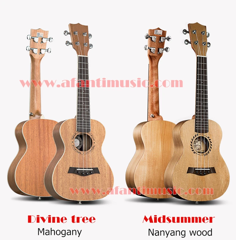 23 дюймов 4 Strings afanti музыка Divine дерево Гавайские гитары укулеле(auk-157