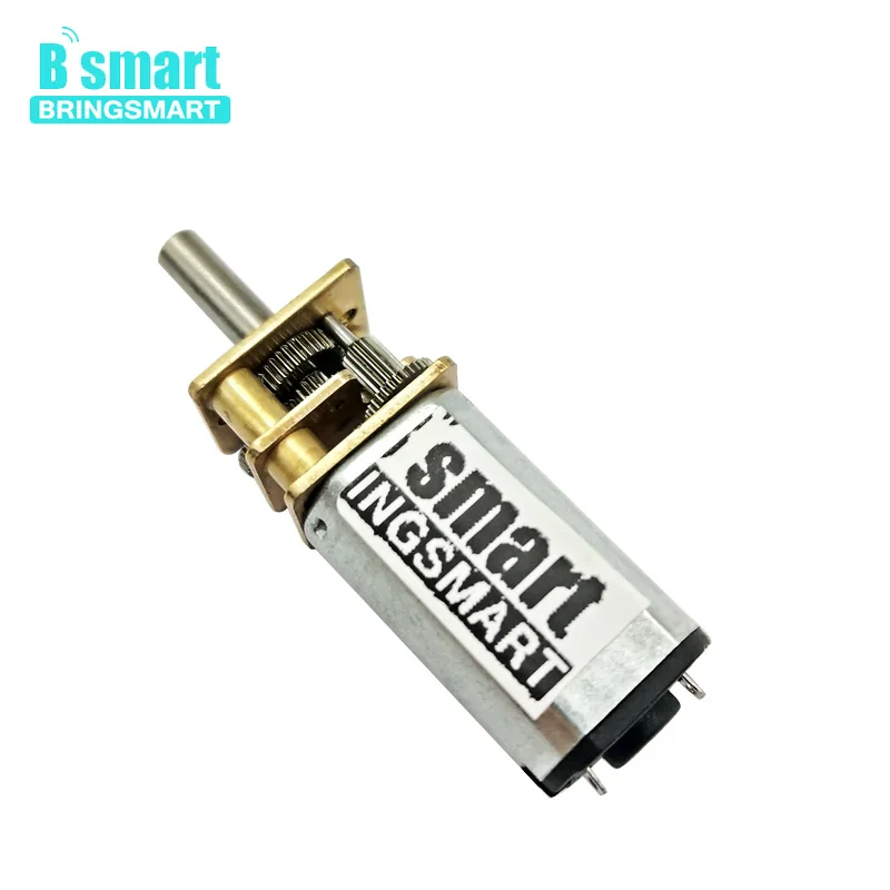 

Bringsmart N30 Micro Gear Motor 3mm Diameter Shaft 3v 6v 12v DC Metal Gearwheel Hobby DIY Tool Gear Reduction DC 15~500rpm
