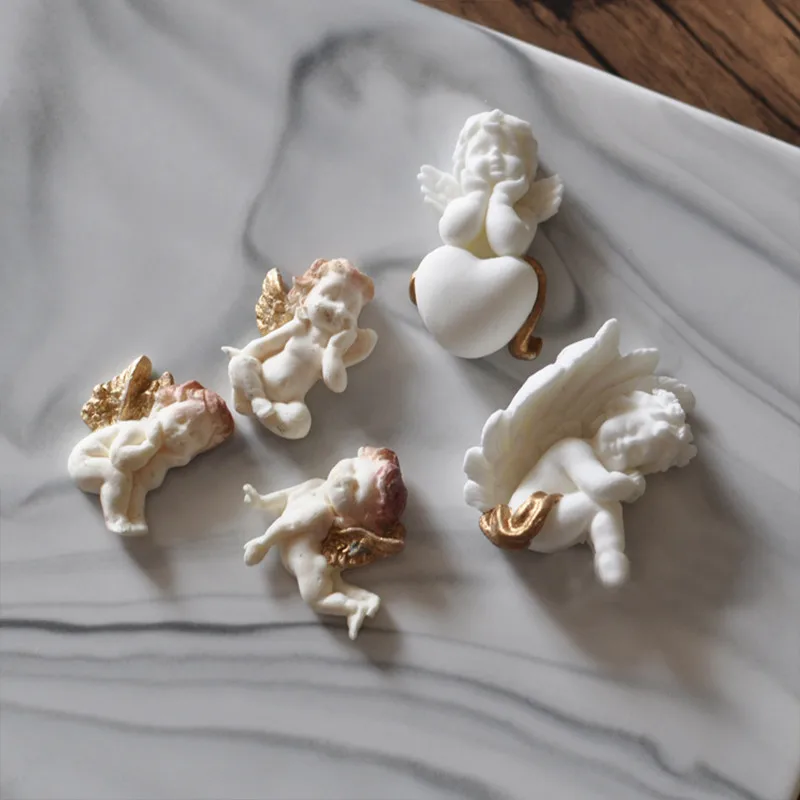 3D Ангел силиконовые формы Фея Детское Мыло плесень декорирование тортов Сахар Ремесло Инструменты свечи формы DIY ремесло формы