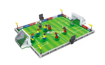 

New City Mini Football Field 3D Model Building Blocks Toys for Children Bricks Gift hobbies for children