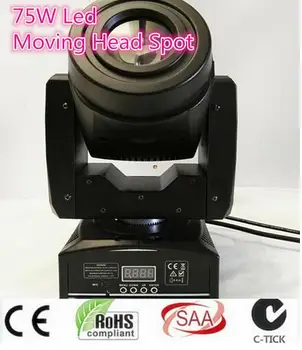 

75W LED Spot Moving Head Light/ DMX-512 controller LED light for party DMX stage light ktv disco led light