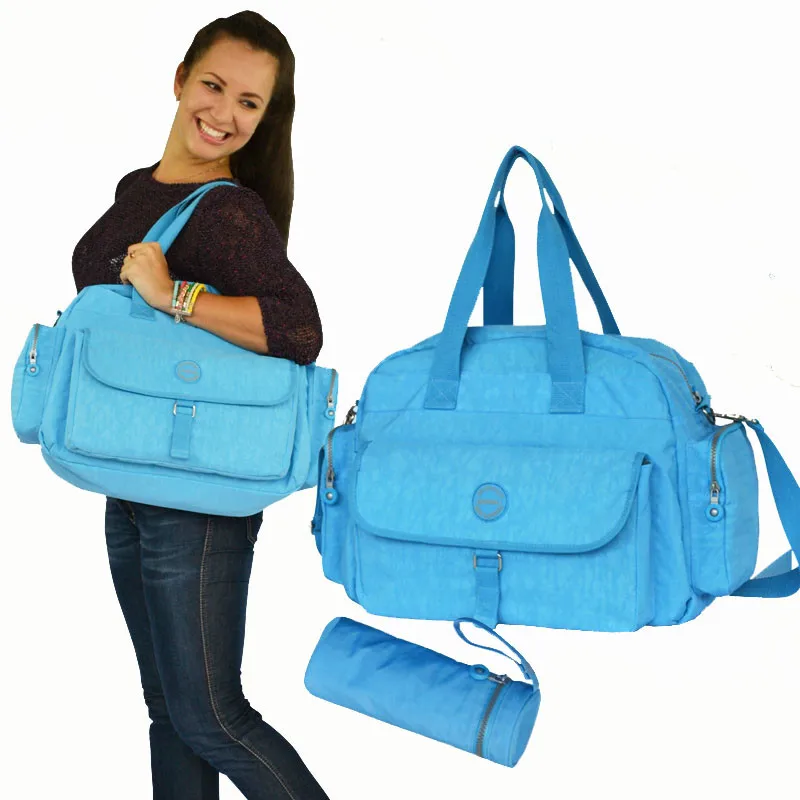 4PCS Baby Nappy Changing Bags Set Diaper Mat Bottle Holder Tote Travel