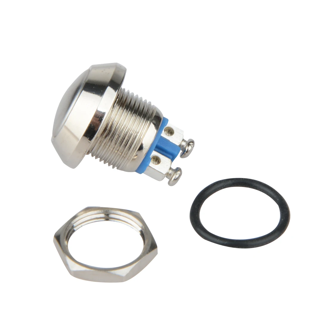 

12mm Metal Push Button Switch IP67 Waterproof Nickel plated brass press button Self-reset 1NO High/Flat/Shape Round Momentary