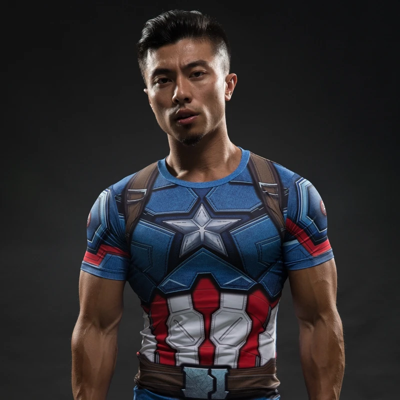 captain america 3d t shirt