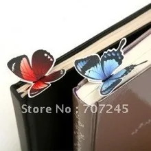 60 шт как один лот! Бабочка деликатная рекламная Подарочная Закладка