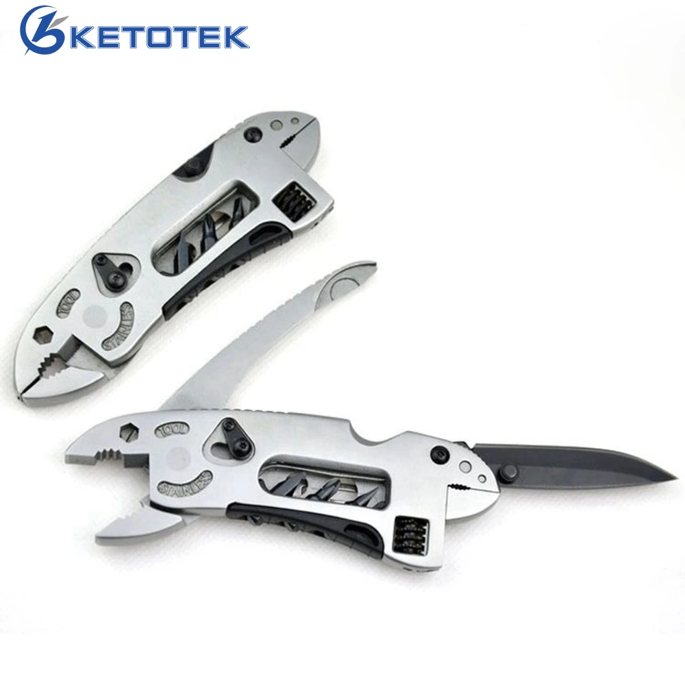 Multitool Pliers Adjustable Wrench Jaw Spanner Multifunctional Knife