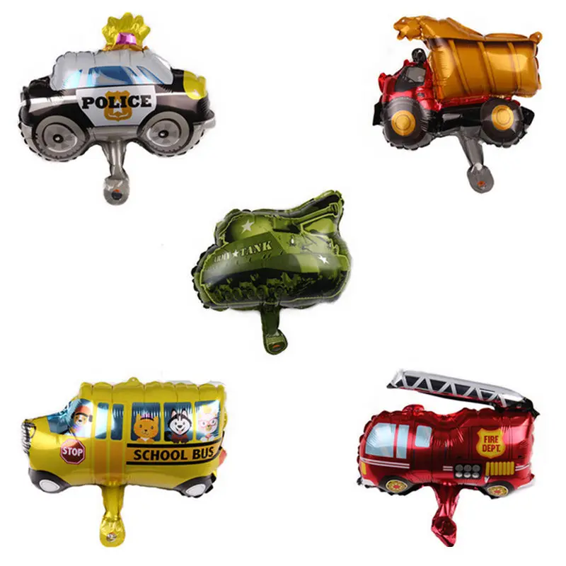 

HDBFH New Mini-vehicle-shaped aluminum film balloon Safety lectures Festive atmosphere decoration decorative toys wholesale