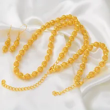 Anniyo круглые шарики Ювелирные наборы бусы ожерелье браслет и серьги для женщин модные африканские вечерние аксессуары из бисера#158706