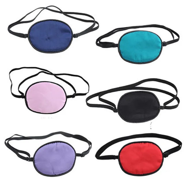 Adult Child Single Eye Cover Silk Eyeshade Sleeping Eye Mask One eyed