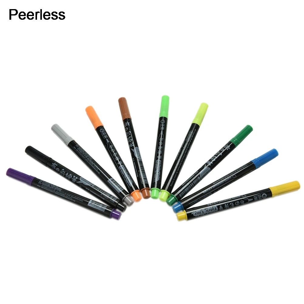 

Peerless Colored Fabric Textile Marker Watercolor Sketch Pen Set For Artist T-Shirt