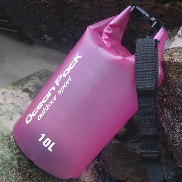 2/5/10/15/20L bolsa de deporte al aire libre impermeable de PVC Trekking bolsa a la deriva arriba piscina bolsas multi-función de Río Trekking bolsas