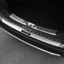 Interno y externo de Acero inoxidable Protector Del Paragolpes Trasero Sill Trunk Tread Placa de montaje Para Los Mitsubishi Outlander 2016