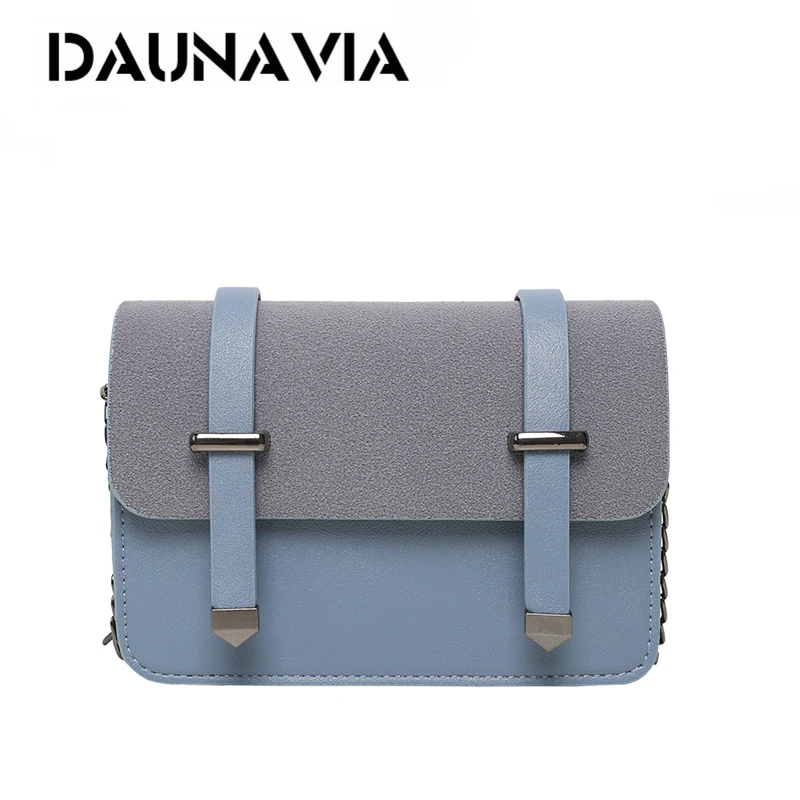DAUNAVIA Фирменные женские сумки мессенджеры с цепочкой мини сумка на плечо женская