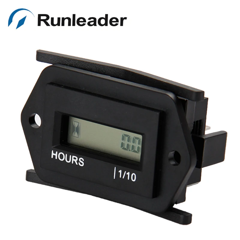 

Runleader Digital Waterproof DC Powered Engine Hour Meter For Diesel Engine Machine Equipment Tractor generator pump truck Boat