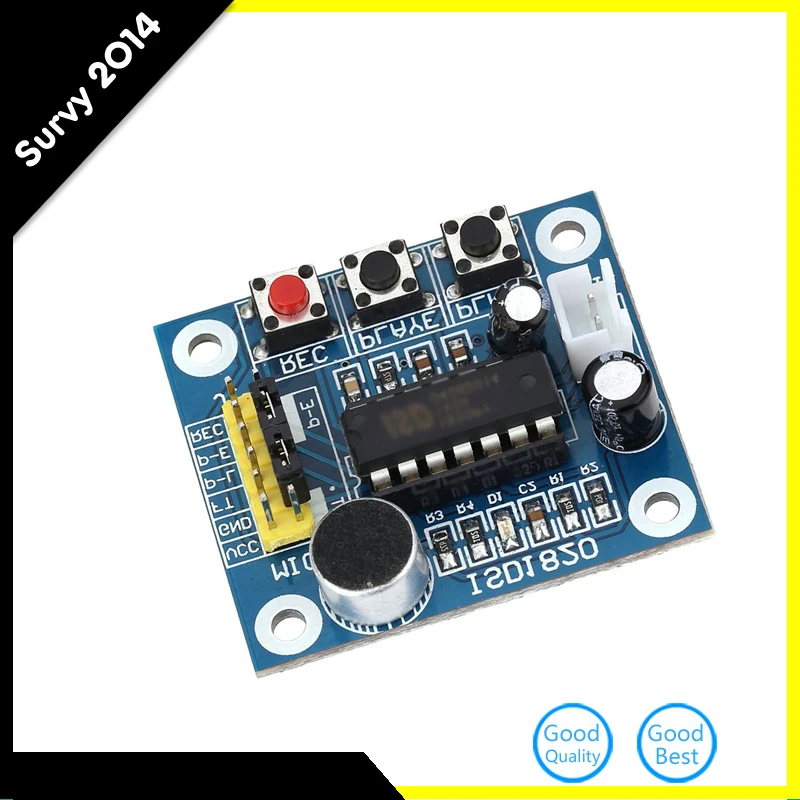 thumbnail image 2 of ISD1820 Voice Recording Module On-board Microphone 2 of 10
