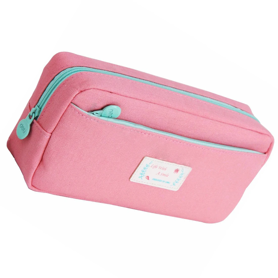 

Affordable Large Stationery Pencil Pen Case Zipper Make Up Cosmetic Brush Bag Storage Pouch Colors:Pink