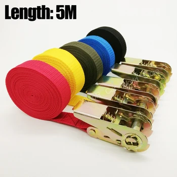 

5 Meter Buckle Tie-Down Belt cargo straps for Car motorcycle bike With Metal Buckle Tow Rope Strong Ratchet Belt for Luggage Bag