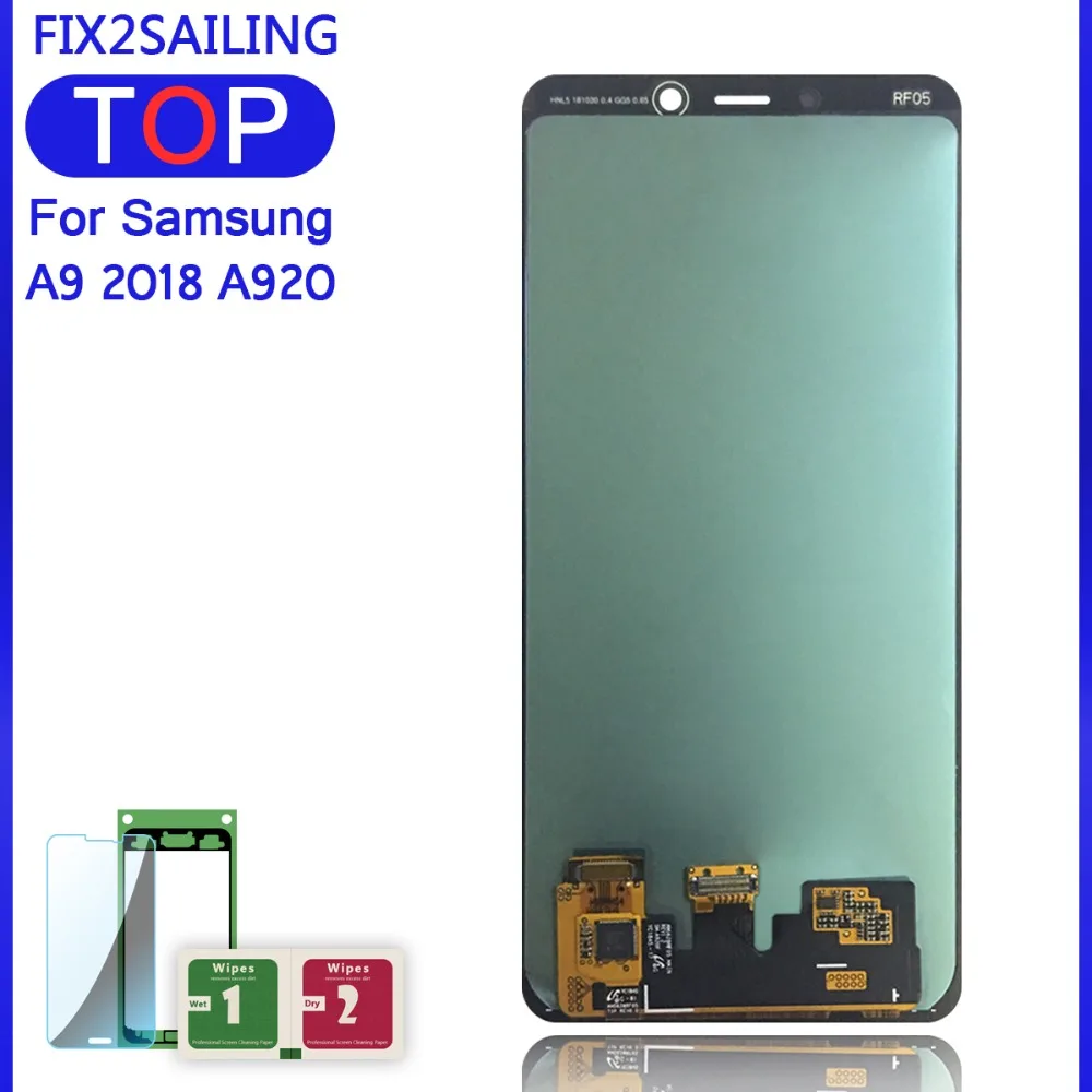 Lcd s для SAMSUNG GALAXY A9 A920, ЖК-дисплей, сенсорный экран, дигитайзер, рамка в сборе, замена для 6," SAMSUNG Galaxy A9