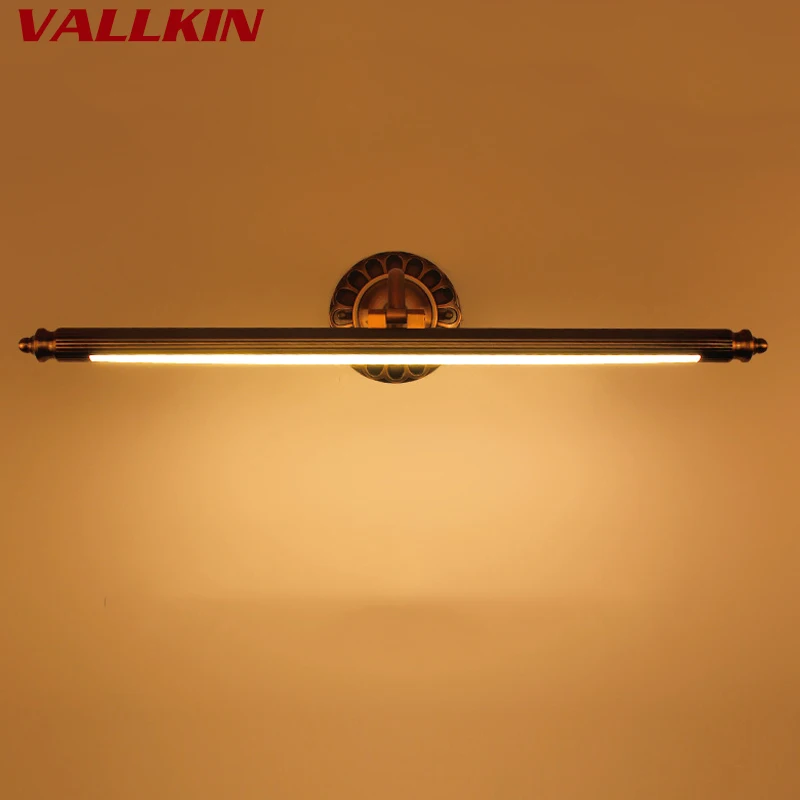 الحديث النحاس LED الجبهة مرآة ضوء الحمام mMakeup جدار مصابيح LED الغرور المرحاض الحائط الشمعدانات الإضاءة