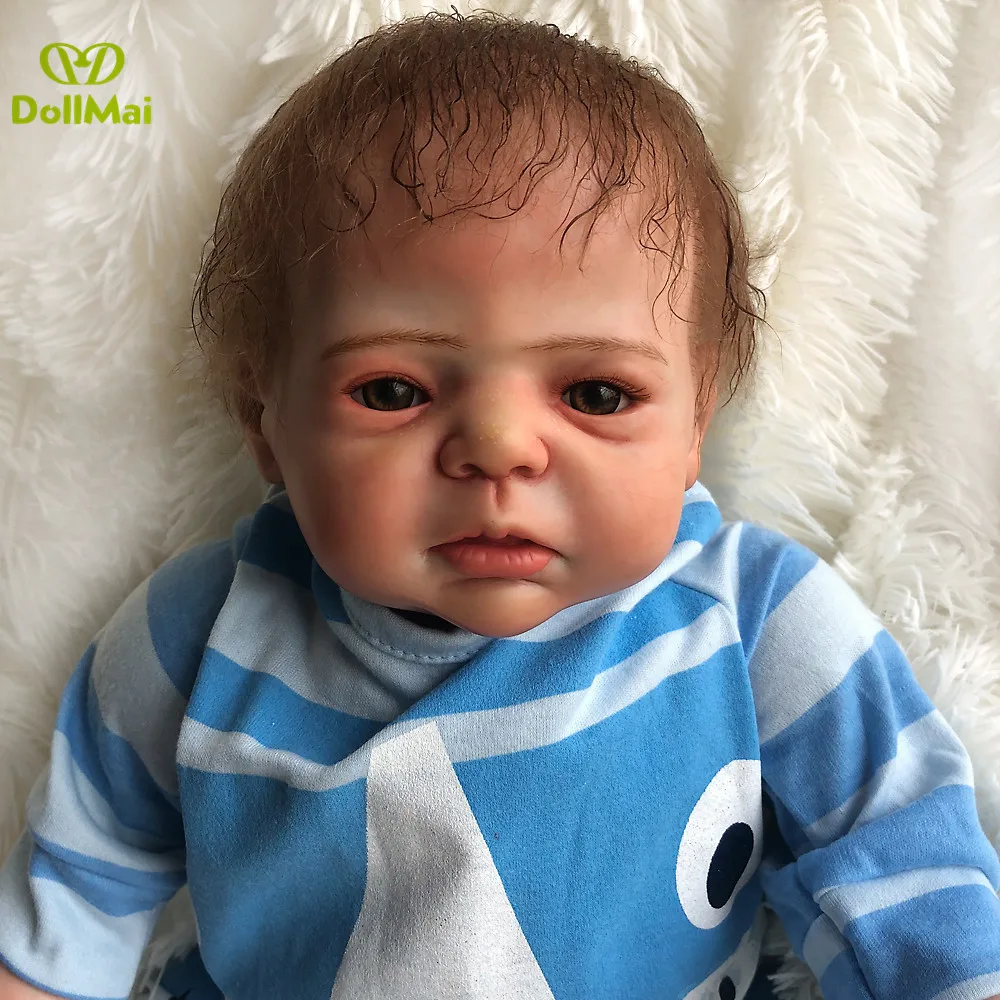 Коллекционные 50 см силиконовые куклы Reborn baby, куклы reborn для малышей, эксклюзивные куклы, подарок ручной работы для мальчиков, bebe Boneca Reborn