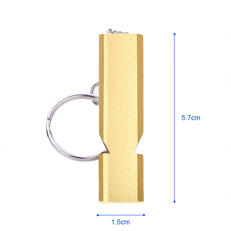 Аварийный свисток выживания Алюминиевый свисток брелок карманные инструменты для повседневного ношения профессиональный спортивный свисток для кемпинга туризма