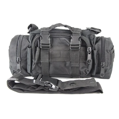 DUTOLE Мультикам, тактическая поясная сумка, сумка на плечо, сумка для военного кемпинга, походная сумка, сумки для охоты на открытом воздухе - Цвет: black