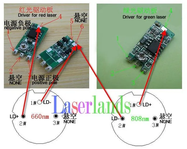 DRIVER 532 3v 5 50mw 3V Power Supply Driver for 532nm ... laser pointer diode wiring diagram 