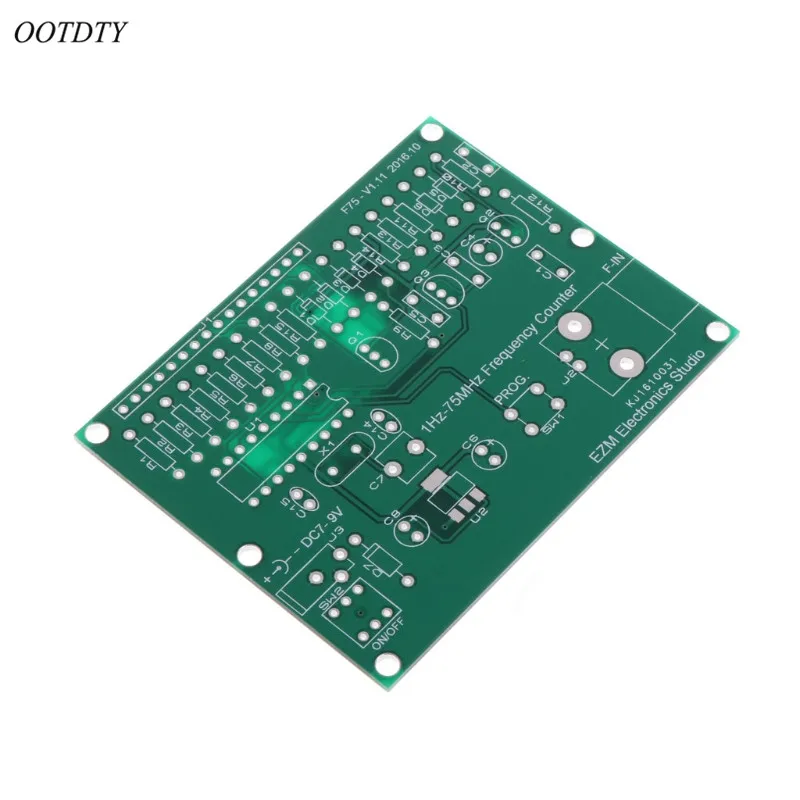 OOTDTY 1-75 Гц МГц счетчик частоты 7-9 V 50mA DIY Kit частотомер модуль метр тестер