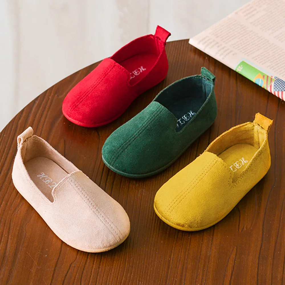2019 summer new Baby Fashion Child Girls Solid Color Casual Single Leather Pricness Shoes (25)