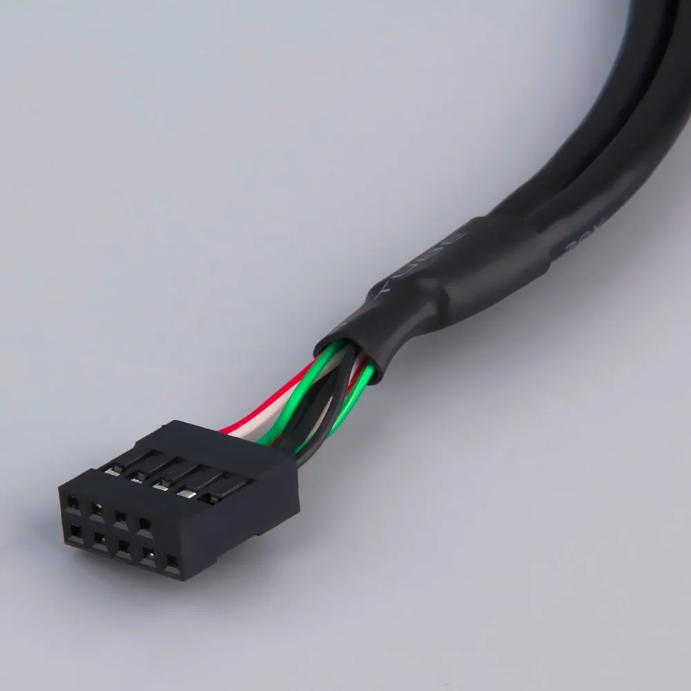 

New Expansion 2 Ports Hub USB 2.0 to 9 Pin Header Mainboard Panel Bracket