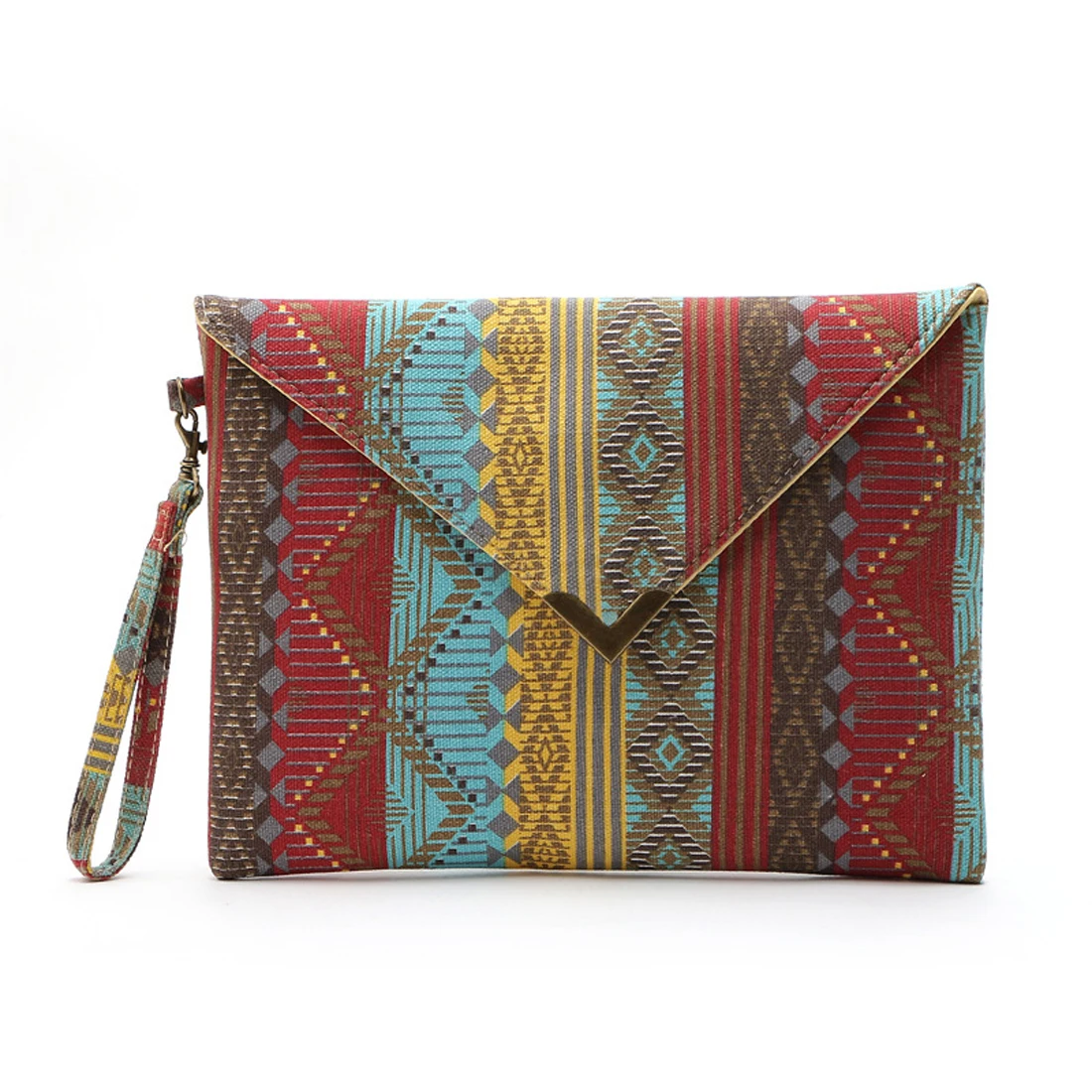 

Retro Bohemian Print Canvas Backpack Drawstring Bag Women Rucksack Envelope Handle Bags Day Clutch Bags Tote Bolsa Feminina