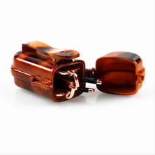 Портативные маленькие складные очки для чтения, полная оправа, стеклянные линзы для мужчин и женщин, очки для чтения, чехол