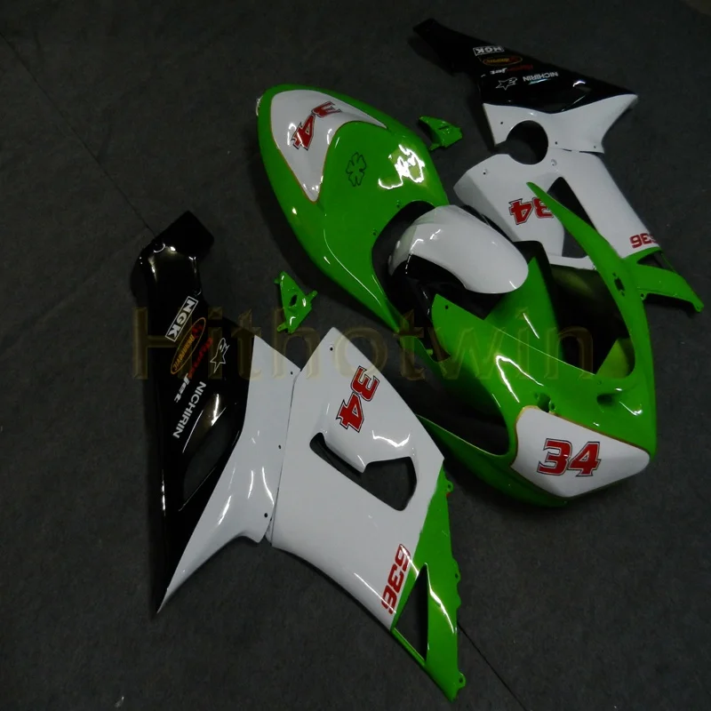 Пользовательские мотоцикла корпуса для Kawasaki ZX-6R 2005 2006 636 ZX6R Обтекатели zx6r 05 06+ винты+ зеленый M2