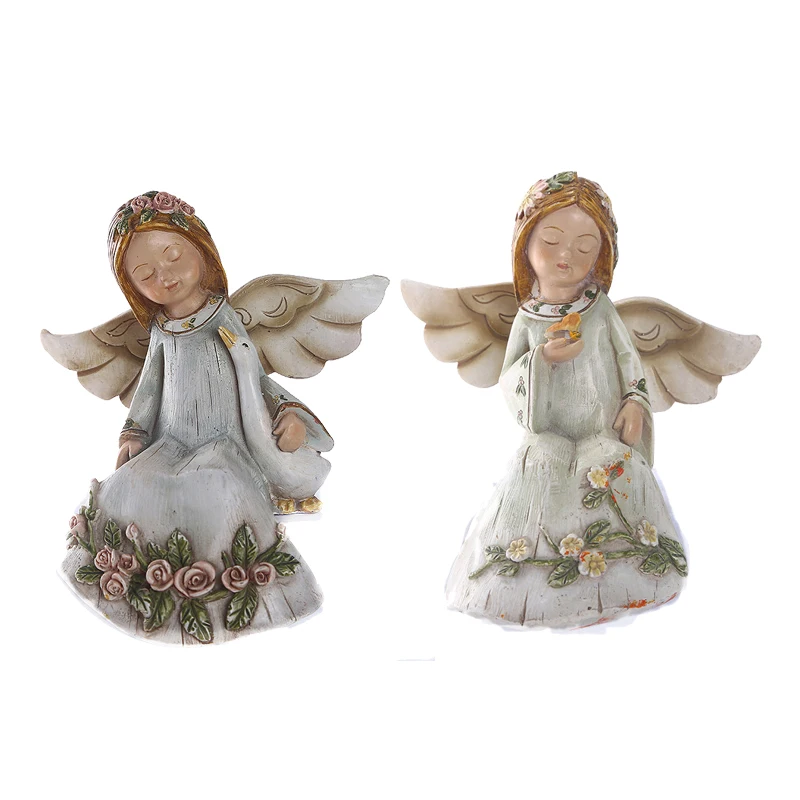 Resin Angel Figurines Home Decor Crafts Angel Ornament Home Decoration