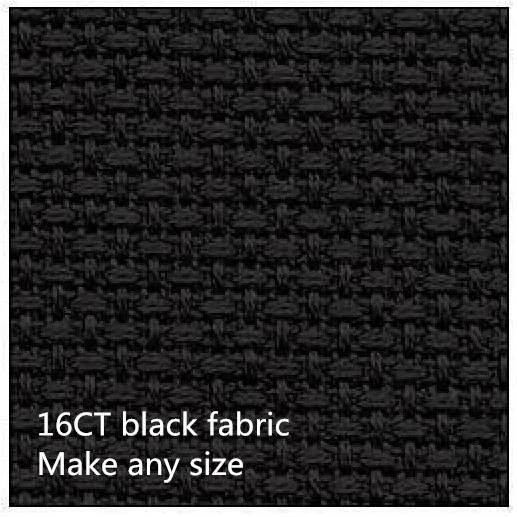 Fabric 150X50cm Cross Stitch Aida Cloth Canvas 16CT Black Or Make Any Size | Дом и сад