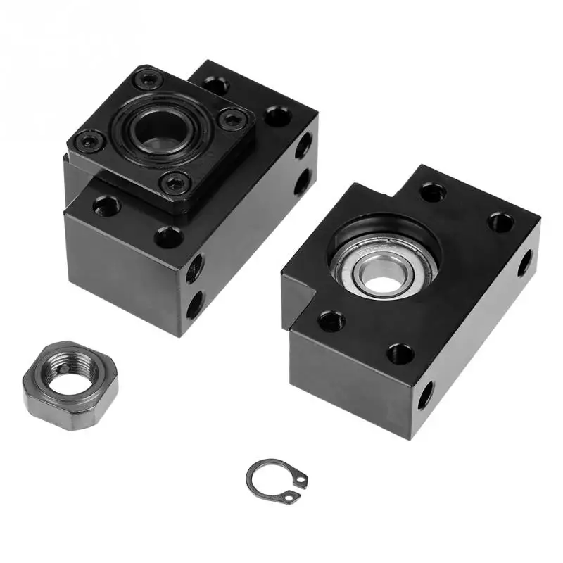 1Set Fixed + Floated Side Bearing Mount Set End Supports Bearing