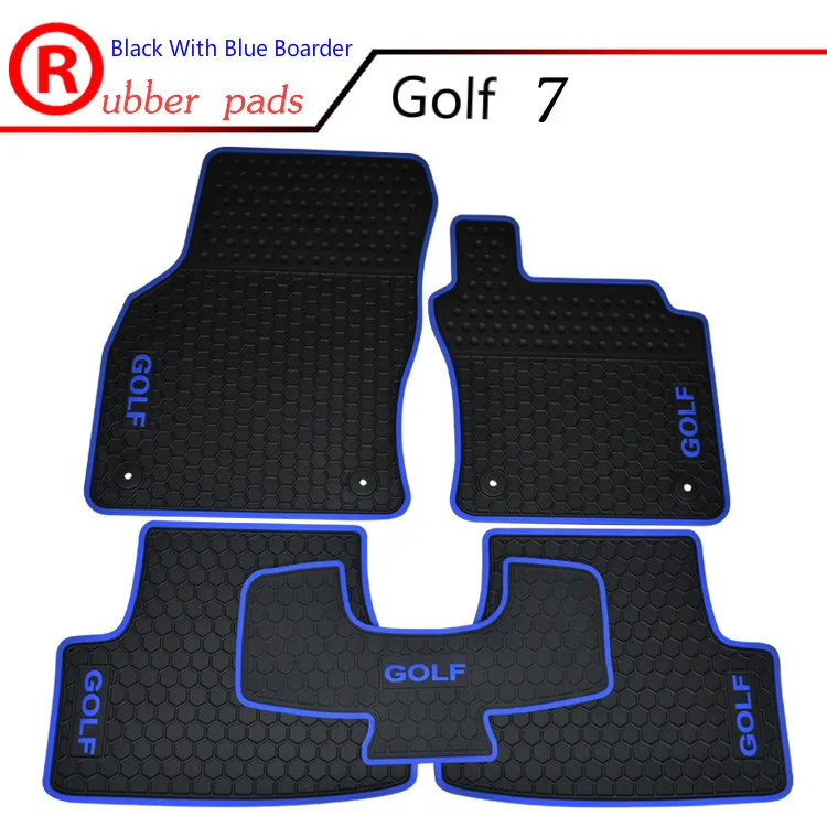 Special Waterproof Carpets Durable Rubber Car Floor Mats for RHD Volkswagen Golf 6 7 GTI Right
